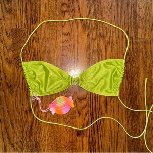 Neon Green Bikini Top